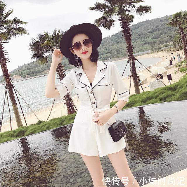 印花|雪纺连体短裤,时尚有型,省去穿搭烦恼