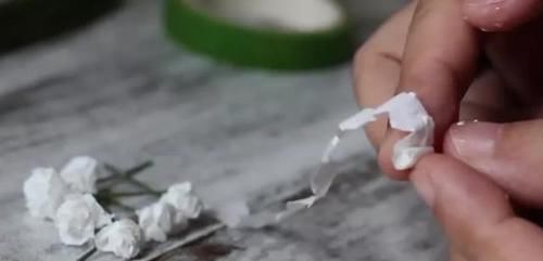 想到|谁能想到这么浪漫的满天星,竟是卫生纸揉的假花,附教程