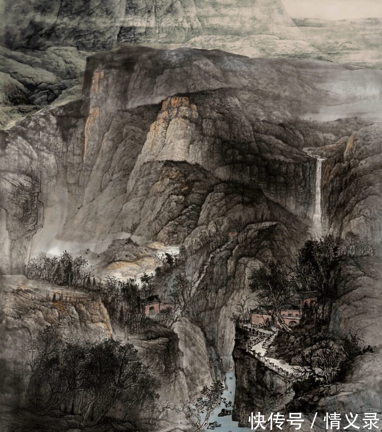 潘维荣|她不惑之年来京城,拜范扬门下学画,一学就是9年!潘维荣山水画