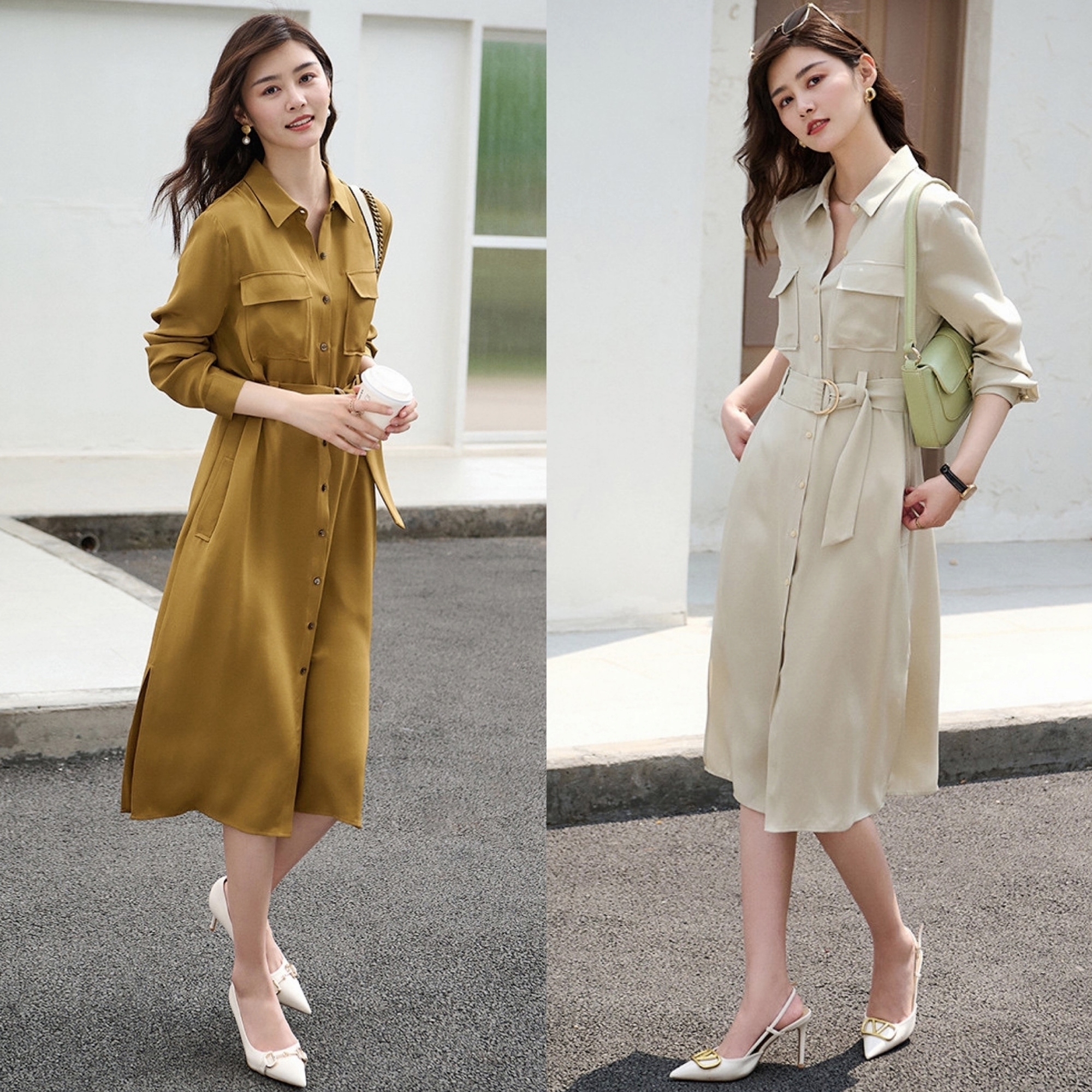 半身裙|穿来穿去，还是优雅温柔的轻熟风最显气质，随性舒适又有腔调