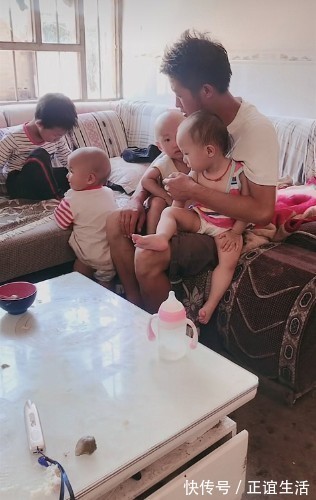 陈文祥|龙凤三胞胎出生第5天没了娘,爸爸坚强的带着4个娃,让人感慨