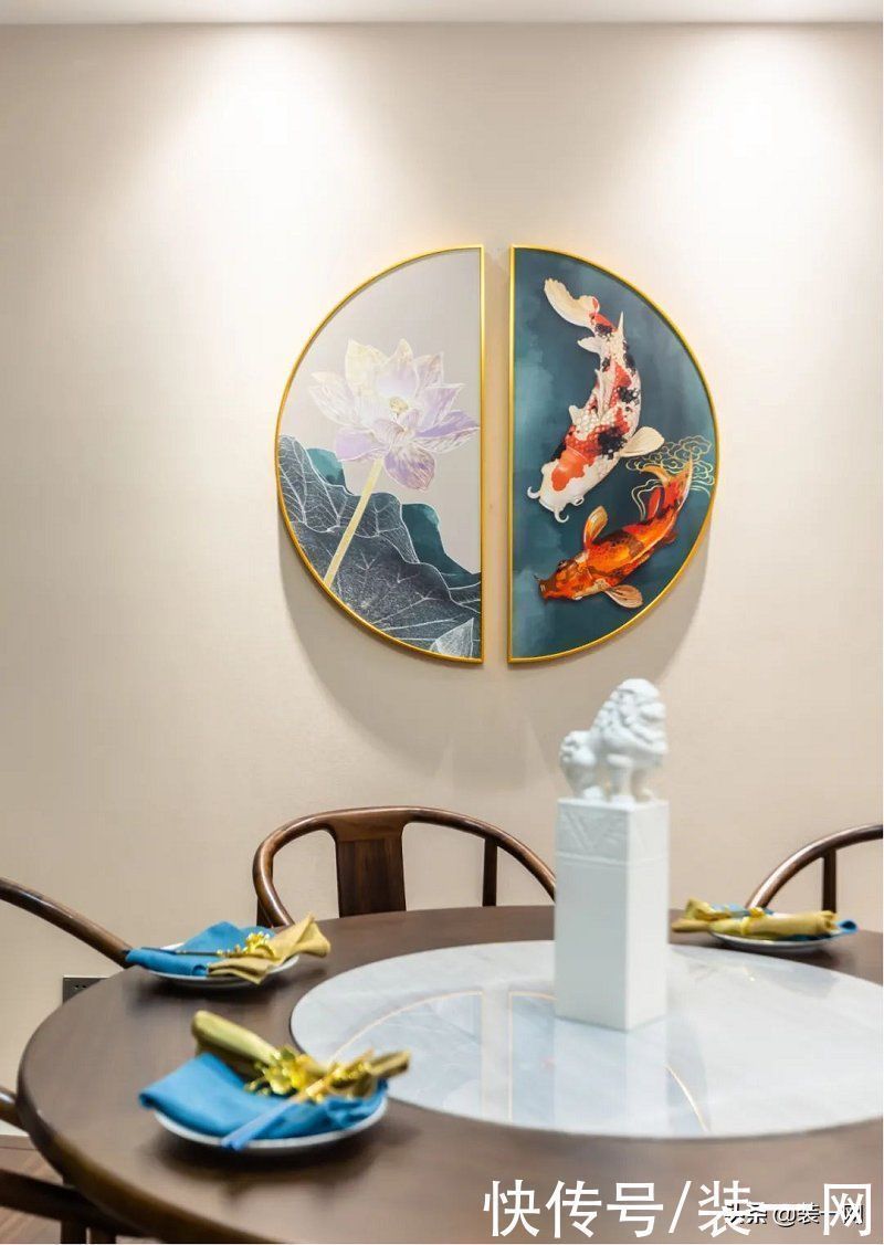 东方雅韵|170平米新中式风装修,客餐厅一体化,尽显东方雅韵