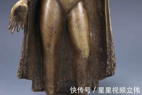 释迦牟尼$明清时期,铜释迦牟尼立像