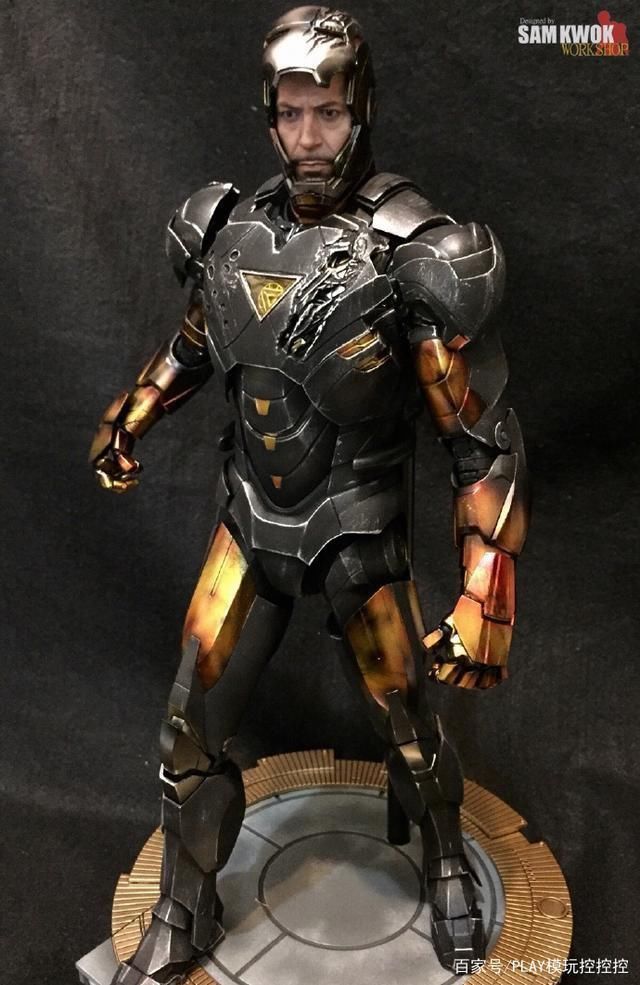 模友|恶灵骑士样式钢铁侠模型改,它会是灭霸对手吗?