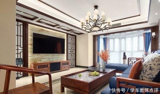 中式风格|新中式客厅电视墙，儒雅端庄，华丽大方！新中式客厅电视墙，儒雅端庄，华丽大方！