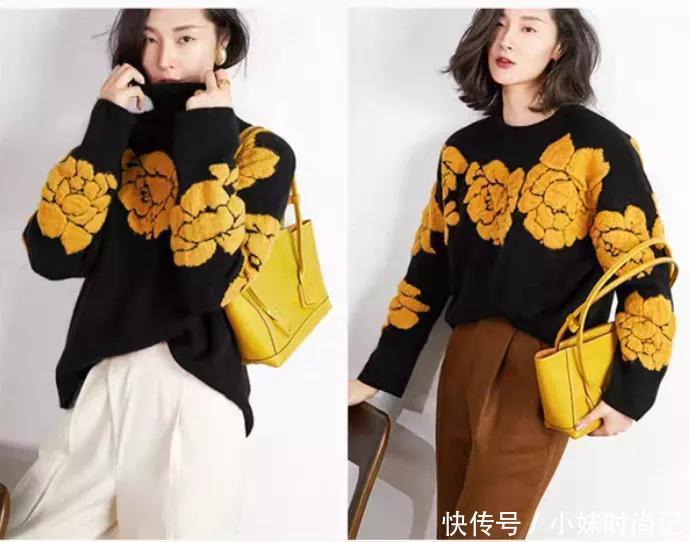  温柔|中年的装扮加点色彩来点缀, 在萧瑟的冬季里也温柔, 减龄还好看