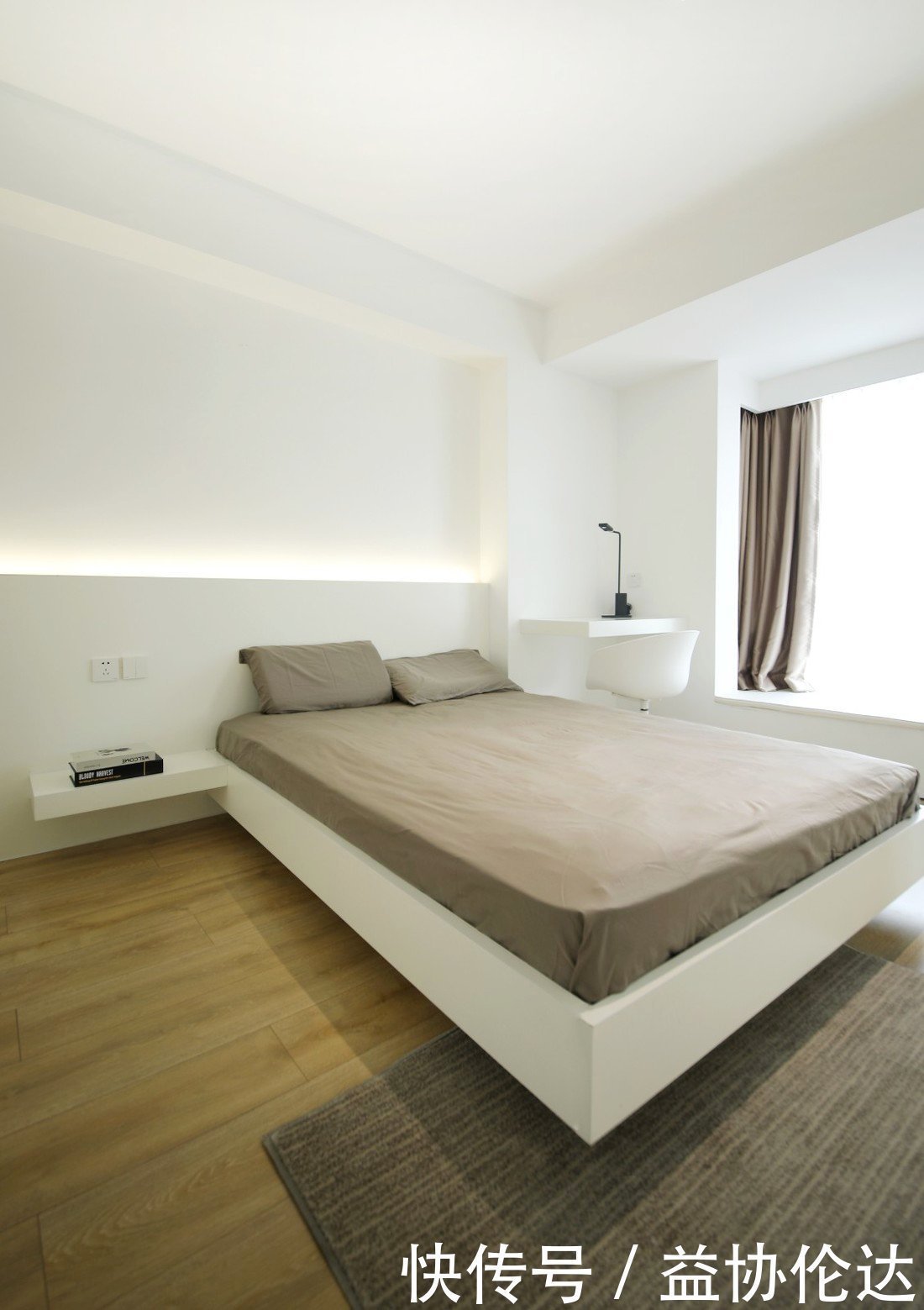 电视墙|看了她的46㎡小窝,头一回见卧室装两个门,美观又实用,很聪明