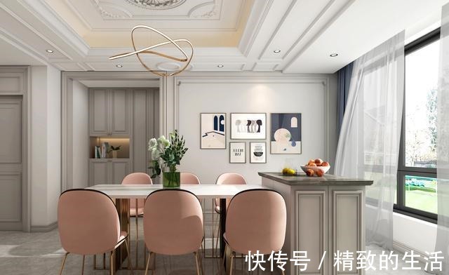 布置|168㎡现代轻奢,粉和绿等元素的润色,让居住环境活泼又优雅!