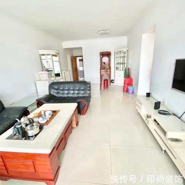 厨房|黄石印尚装饰 ▏爆改98㎡老房，厨房连推两堵墙，客厅是全小区最美的！