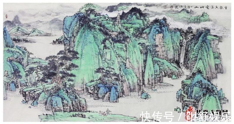 墨稿#华夏书画艺术人物我与大青绿山水——乔德龙