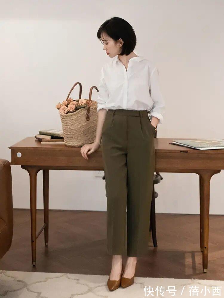 衬衫|秋季职场穿搭如何穿出高级感?衬衫、西装、半身裙搭配给你灵感