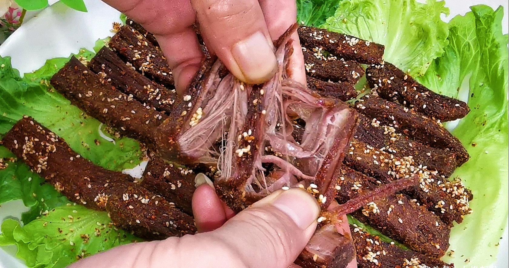 “手撕牛肉”做法,饭店不外传配方,自己在家也能做,收藏了