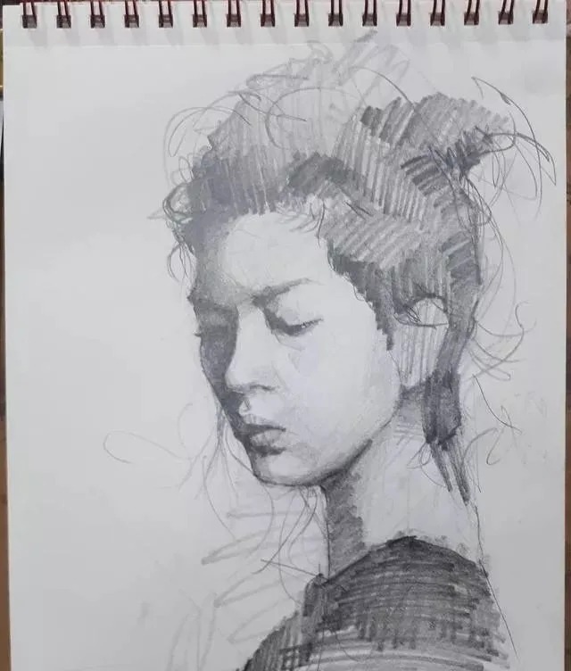 素描##尚唯美画室#大气的素描就是抓住大关系之后,细节你随意