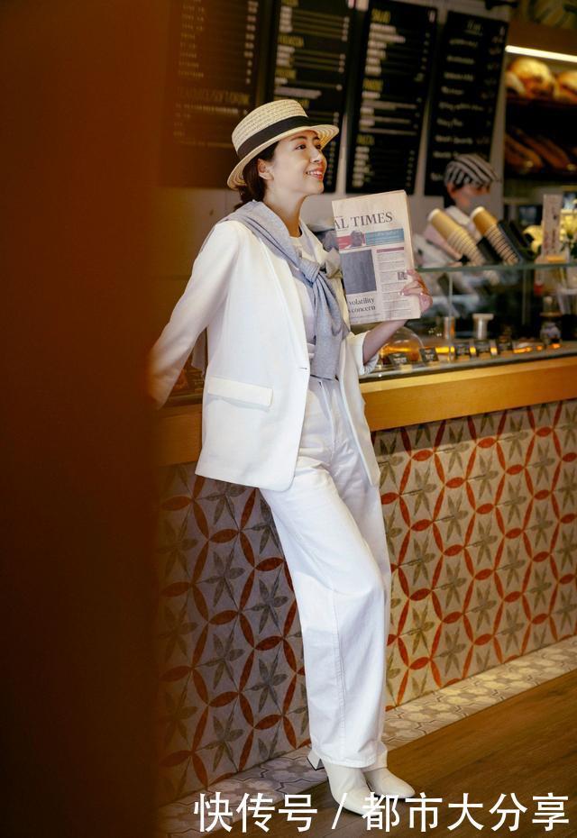 选择|真正会打扮的女人,秋天穿西装不会配阔腿裤,看看三木就明白了