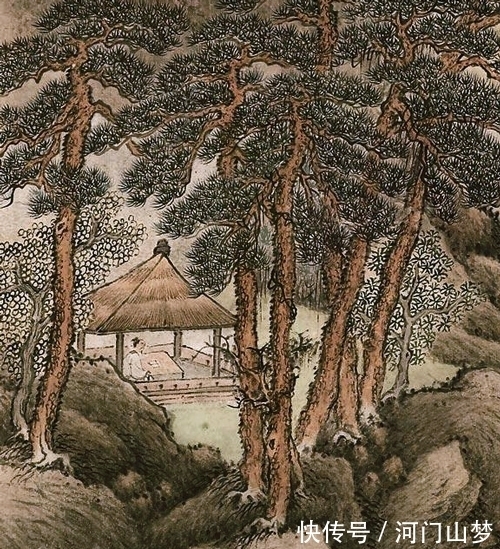 山居图$万籁俱缘生,窅然喧中寂,周笠绘《山居图》