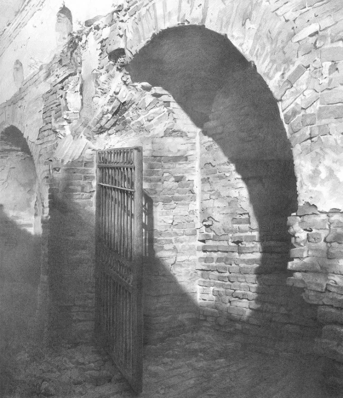 素描#乌克兰画家丹尼斯·切尔诺夫-头像、静物素描