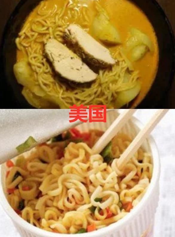 各国“泡面”长啥样中国VS日本,看到韩国肚子实在太饿了