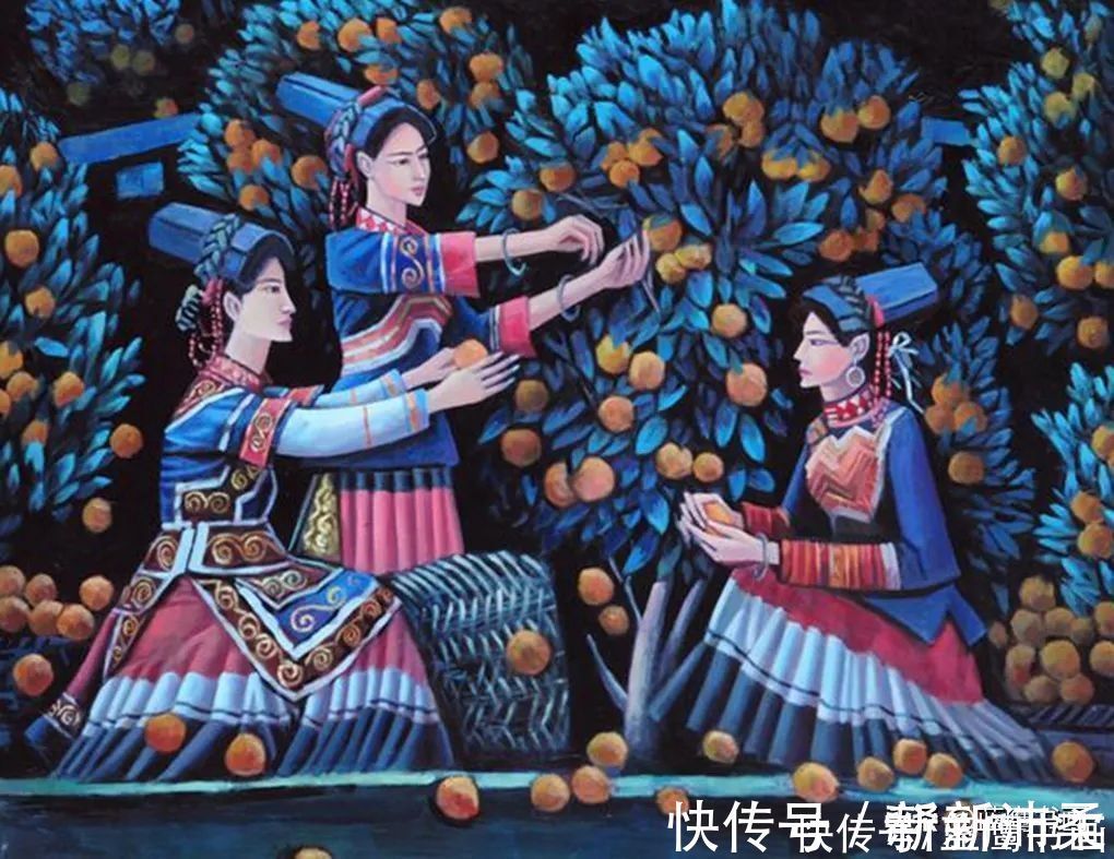 绘画#毛长林的绘画作品,聚焦少数民族题材,给人别具一格的艺术享受