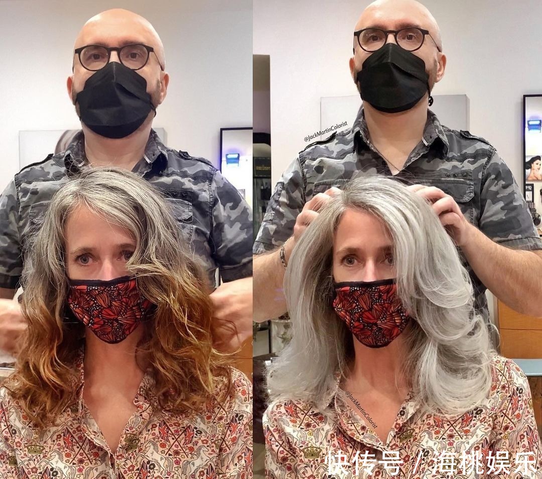 发色 头发花白的阿姨别再染发了，学学这13位阿姨，时尚好看显年轻
