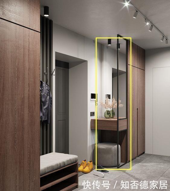 户型|我承认邻居比我聪明，没有玄关，围着入户门打一圈玄关柜，真好用