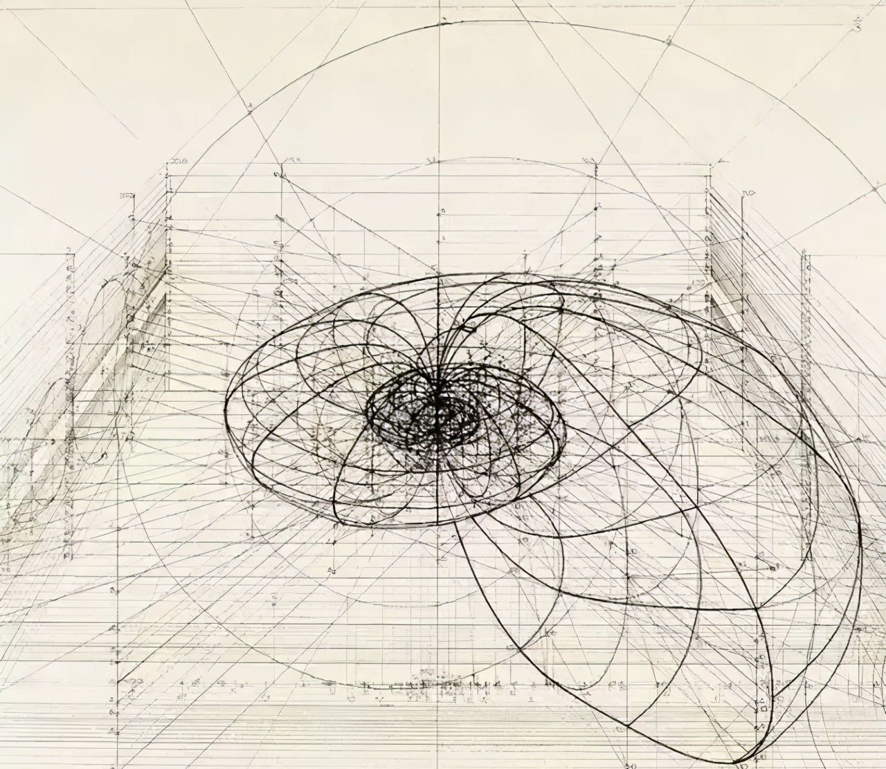 黄金比例!理工男花40年时间,用圆规画1000张画,黄金比例的拥护者