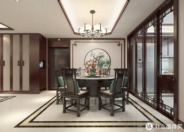 中式风格|很佩服这对张家口夫妻，房子装新中式风，耐看有品位，高级还大气