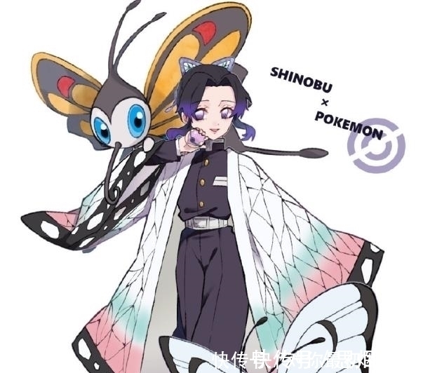 祢豆子|鬼灭之刃×宝可梦,我妻善逸匹配皮卡丘,蝴蝶忍同类型精灵很可爱