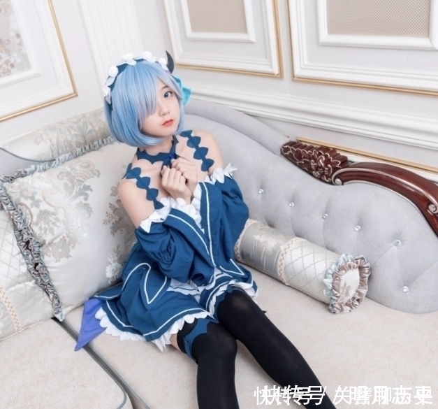 COS|小姐姐COS蕾姆，照片一出立马成全网焦点，网友：真正的白富美