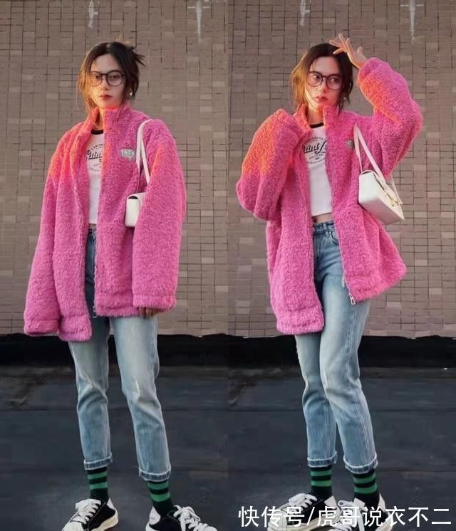 搭配 今年流行穿羊羔绒外套,5种简单好用的搭配方式,既保暖又时髦