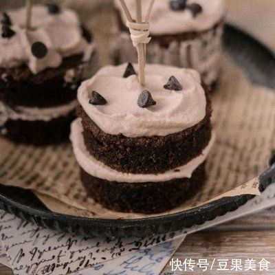 小纽|Ins风巧克力迷你奶油蛋糕小巧可爱