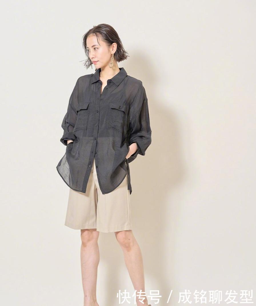 长裤|黑色衬衫才是40+女性的标配!时尚高级又显气质,百搭减龄又显瘦