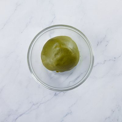 面团|抹茶奶黄流心月饼