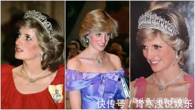 礼服@戴安娜生前的经典项链,被卡米拉改成胸针,却戴一次被人骂一次