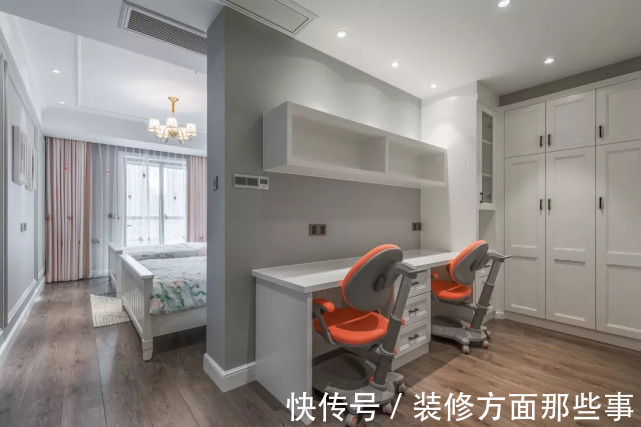 大理石|180平美式四居室,电视墙用大理石简约而不简单很高级