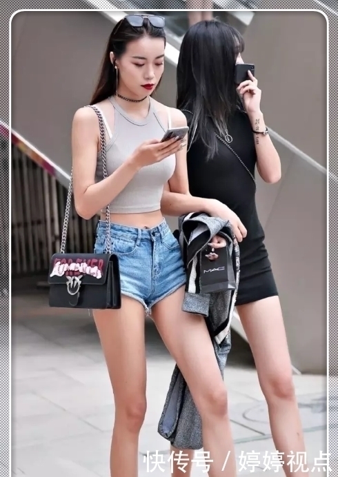时尚穿搭背心搭配短裤,小姐姐完美驾驭时尚,网友小清新