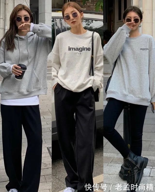 毛衣|秋天的灵魂装:小姐姐用卫衣和皮夹克,诠释什么是时尚的潮流风!