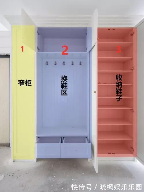 收纳柜|入户没玄关怎么办？教你贴墙装双面收纳柜，收纳翻倍还有独立玄关