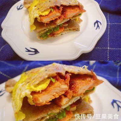 路边摊|全麦奥尔良鸡柳卷饼
