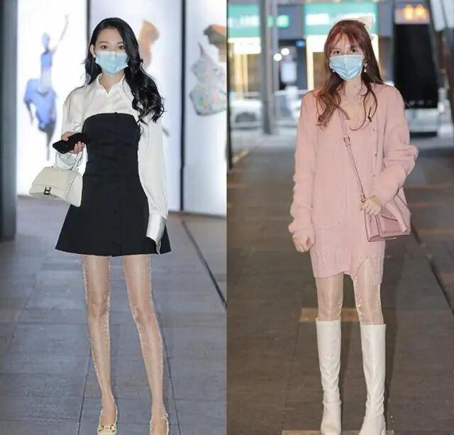 肉感|别再穿堆堆袜了! 街拍达人更爱穿“丝袜”, 高级又显瘦, 很吸睛