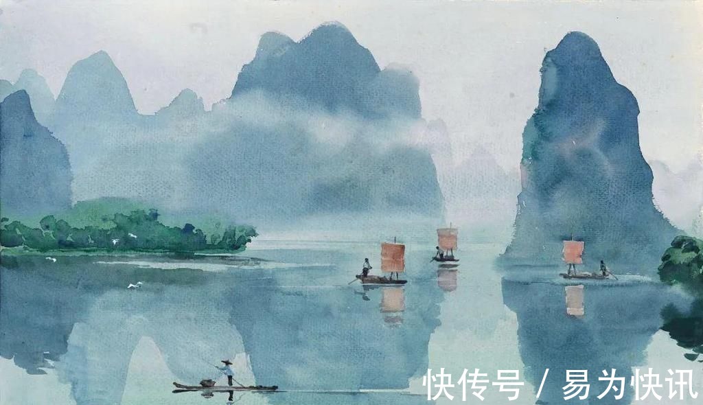 徐悲鸿!他被徐悲鸿称为“中国艺术界卓绝天才”,融入水墨意境的水彩,太美好了!