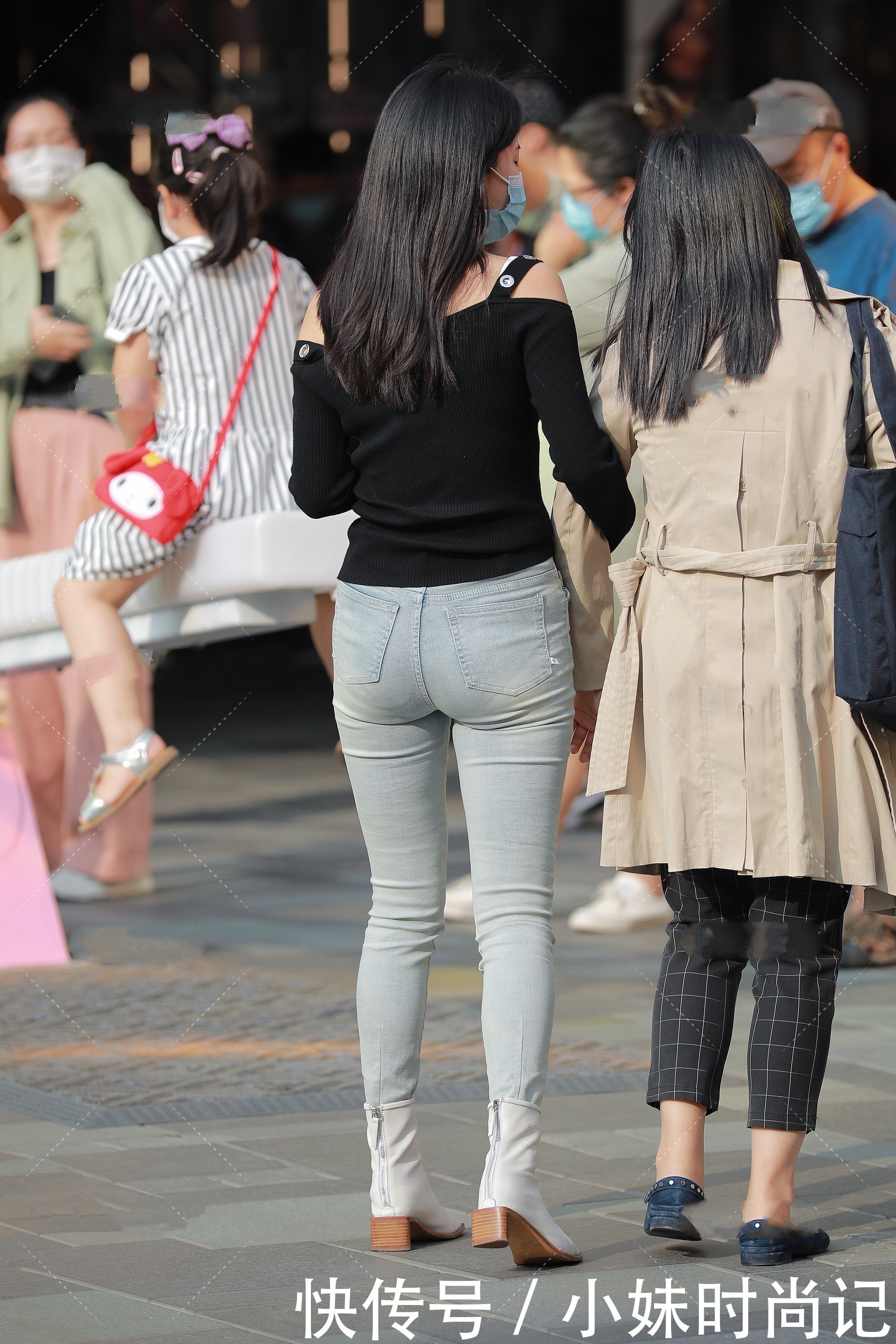 街拍一字肩穿搭指南就在这里,秀出我们的魅力肩膀吧