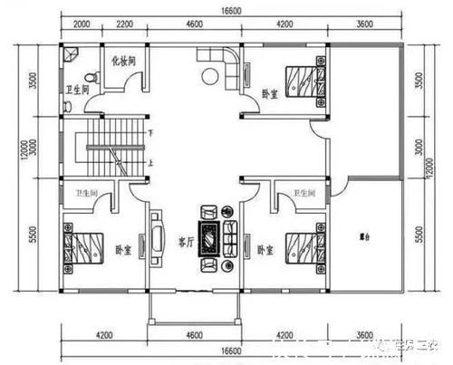 阳光房|农村自建二层别墅,5室1厅,小院车库阳光房,面宽才16.6米,好美