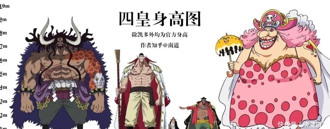 高跟鞋|海贼王身高大全，最高与最矮相差1200倍，凯多不过是弟弟