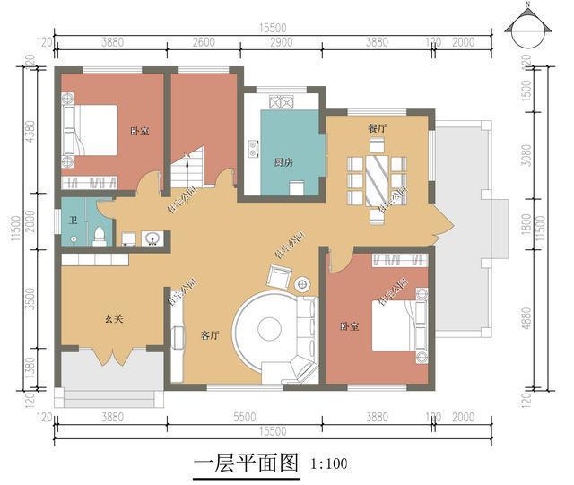 别墅|15×11米新中式农村别墅，这样的房子，保证适合咱老百姓