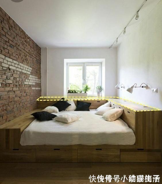 小卧室|小卧室早该舍弃床头柜,靠墙塞15公分宽薄柜,收纳何止多出2倍