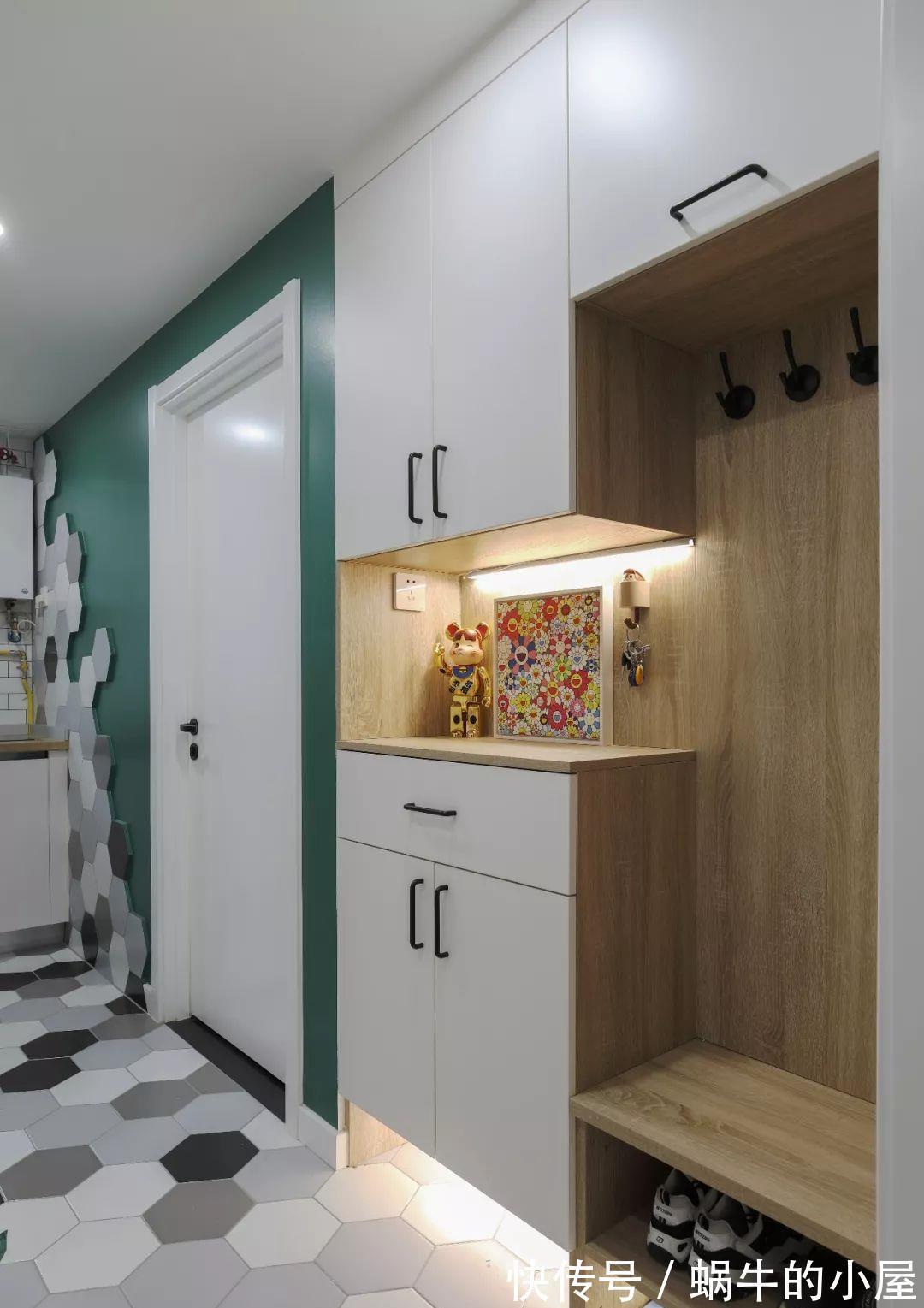 屋主|67平北欧风小户型二居室,舍弃茶几用餐桌代替,更加清新舒适