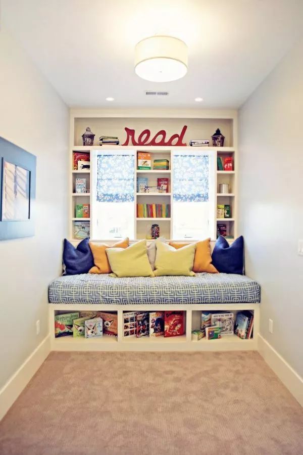 书架#30个安静的家庭阅读角,让你爱上读书!