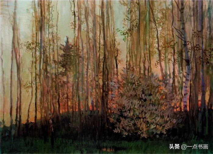 美术学院#阿巴库莫夫：被誉为俄罗斯的金笔，其画笔下都是净化的世界