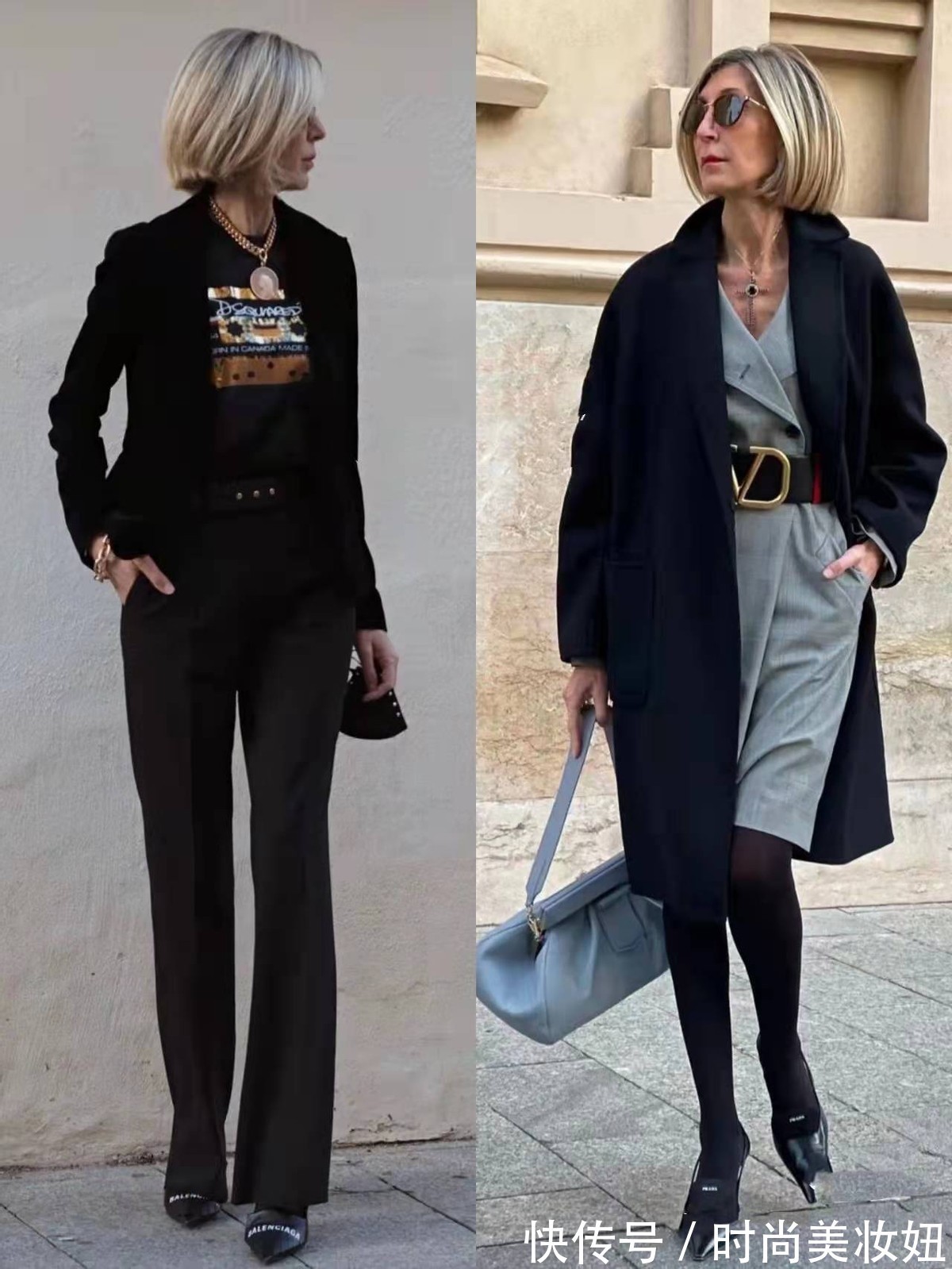 高跟鞋 这位50岁姐姐靠穿搭火了,基础款穿出高级范,是大龄女性的典范