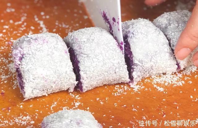 糯米粉|紫薯只会煮着吃教你一招,一蒸一卷超省心,香甜软糯吃上瘾